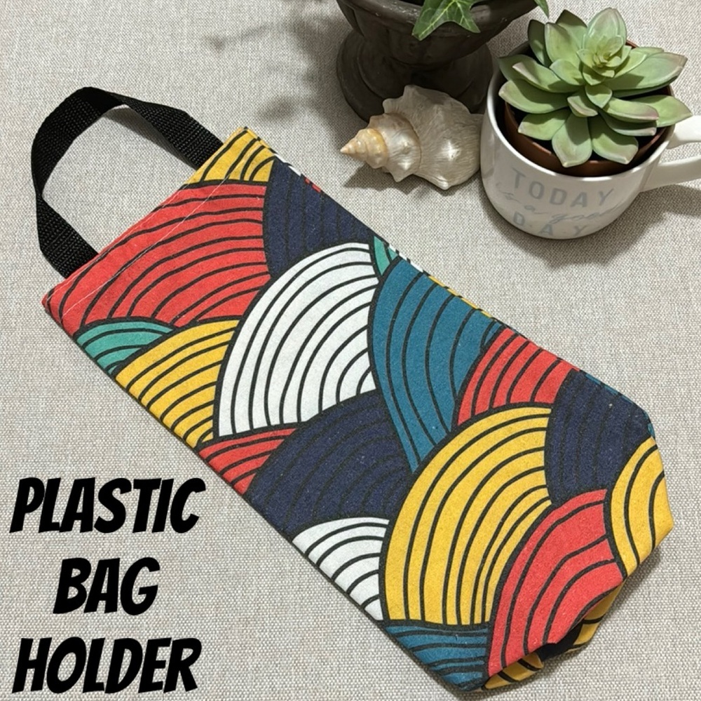 Cotton Bag Organizer for Plastic Shopping Bags-EUC